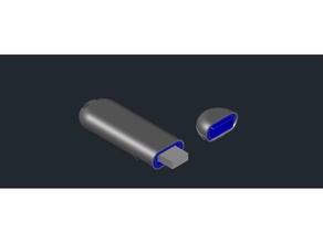 star trek photon torpedo flash drive case 3d print model - Mito3D