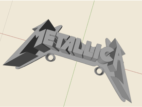 metallica auriculares soporte 3d print model - Mito3D
