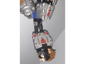 potp swoop shield arm lock transformers 3d print model - Mito3D
