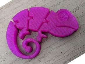 pascal camaleão Disney flexível filamento emaranhado 3d print model - Mito3D