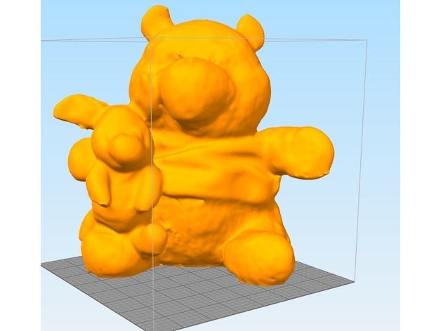 escaner winnie caca the pooh 3D print model - Mito3D