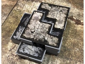 game hate - terrain supports boardgame support tile 3d print model - Mito3D