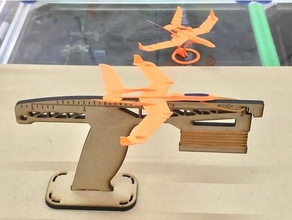 lanceur 3 caoutchouc bande planeur 3d print model - Mito3D