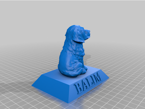 golden retriever customized model dog prize surprise 3d print model - Mito3D