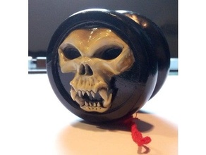 stylized skull yo-yo fantasy fun hobby novelty toys yoyo 3d print model - Mito3D