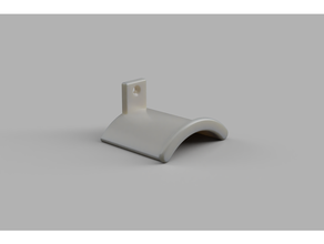 sencillo pared montado auricular estante soporte percha 3d print model - Mito3D