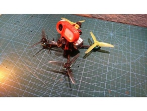 toothpick canopy battery + insta360 mount fpv insta360go quadcopter tp3 3d print model - Mito3D