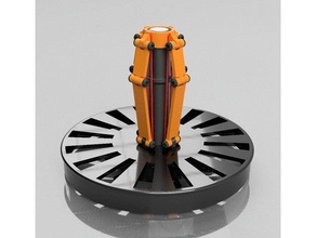 filament spool holder bearing automatic centering 3d print model - Mito3D