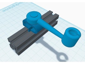 ender 3 direct drive filament guide 2020 3d printer extrusion mount v-slot creality phunxter steamphunxter 3d print model - Mito3D