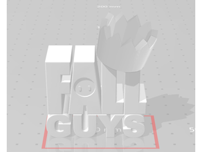 fallen Jungs Logo Kerl Fallguy Fallguys schlagen ultimativ 3d print model - Mito3D