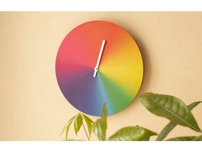 24h chromatique l'horloge synesthésie 3d print model - Mito3D