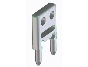 snapmaker enclosure door hinge pull-tab handle 20 3d print model - Mito3D