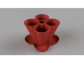 impilabile fioriera 150mm autodesk fusione 360 fusion360 giardino fioriere pentola 3d print model - Mito3D