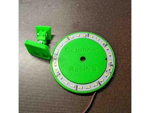 raspberry camera mount led-ring led ring raspberrypicam 3d print model - Mito3D