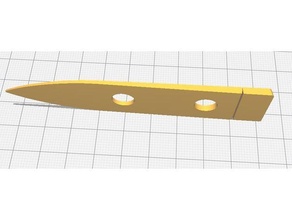 windsurf foil np alu spacer 3d print model - Mito3D