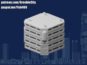 greeblecity cyberpunk Torre modulo greeblecitycyberpunk 3d print model - Mito3D