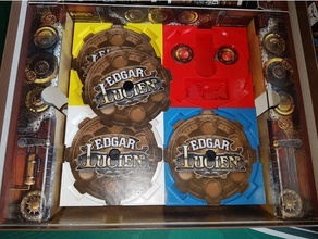 Edgar Lucien pronto Toque mangas jogo tabuleiro jogos inserções organizador edgard inserir cartão 3d print model - Mito3D