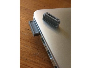 macbook magsafe dust cover 3d print model - Mito3D