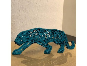 Panther organisch Löcher 3d print model - Mito3D