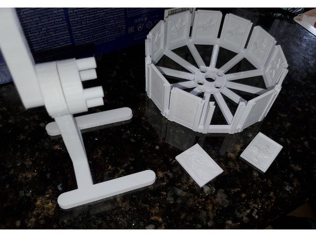 personnalisable lithophane zootrope 3D print model - Mito3D