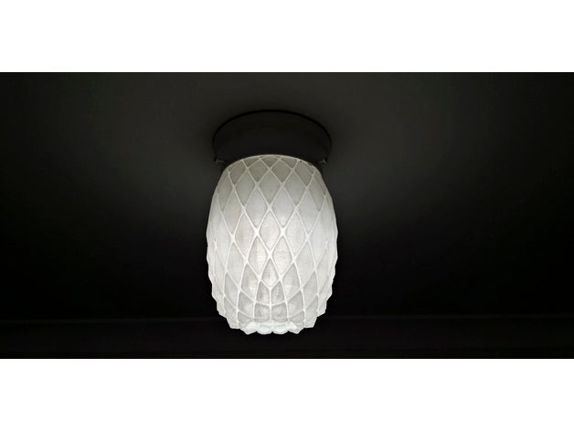 pineapple light cover lamp lampshade 3D print model - Mito3D
