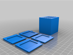 sd card cabinet box file holder 3d print model - Mito3D