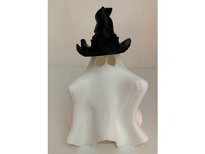 ghost & hat ghost halloween halloween decoration witch
