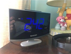sharp alarm clock spc1203 replacement stand 3d print model - Mito3D