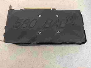 rx580 plaque arrière GPU 3d print model - Mito3D