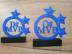 mvp medal trophy - medaille 3d print model - Mito3D