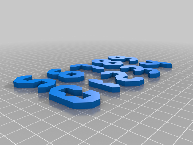 number puzzle 3d numbers box 3D print model - Mito3D