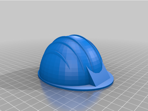 ouvrier casque dur chapeau 3d print model - Mito3D