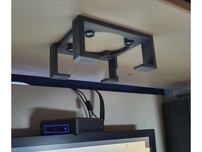 nuc profile hanging mount 3d print model - Mito3D