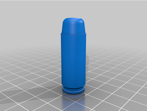 50 açao expressar cartucho aréola magnum pistola 3d print model - Mito3D