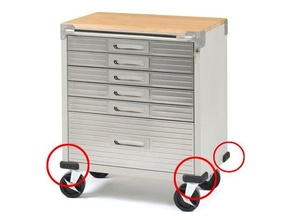 seville classics ultrahd 6-drawer rolling cabinet bumper 3d print model - Mito3D
