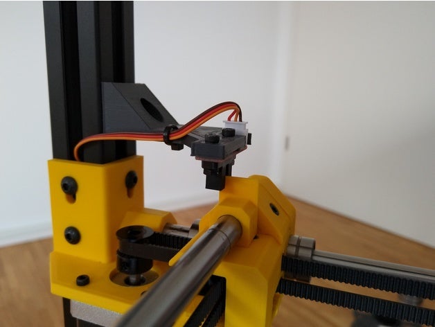 y-axis optical endstop mount hypercube evolution custom frame hevo hevo3d y-endstop 3D print model - Mito3D