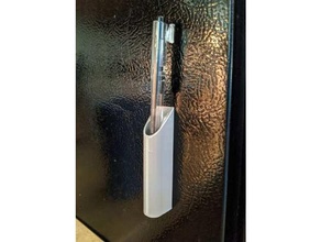 refridgerator pen holder hidden embedded magnets fridge magnet 3d print model - Mito3D
