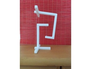 tensegrity arrangement forces impossible pull push ropes sculpture 3d print model - Mito3D