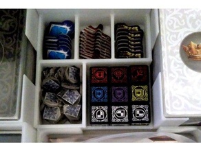 smaller multi tray witcher adventure game box organizer boardgame inserts 3d print model - Mito3D
