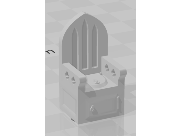 gothique privé calcul crâne studios 3D print model - Mito3D