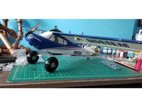 rc Flugzeug Räder 3d print model - Mito3D