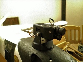 câmera corrida híbrido panela inclinar mini garra marquise 3d print model - Mito3D