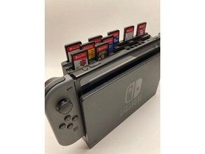 Nintendo interruptor dock top jogos cartucho suporte 3d print model - Mito3D