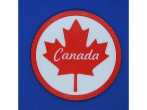 Canada sottobicchiere drinkcoaster 3d print model - Mito3D