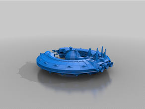 cis lucrehulk class savaş gemisi Başkent gemi klon savaşlar uzay star Ticaret federasyon 3d print model - Mito3D