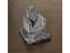 stone throne blender chair dd dnd miniature dungeons dragons gaming medieval support tabletop rpg 3d print model - Mito3D