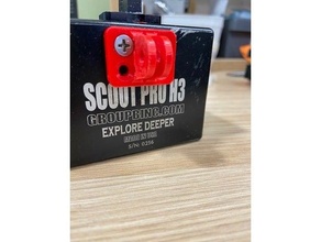 scout pro h3 sott'acqua alloggi gopro montare 3d print model - Mito3D