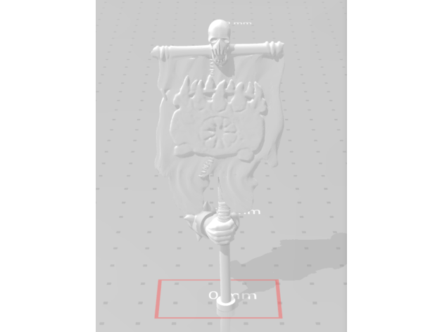 ogre gladiator removable arm flag bearer 3D print model - Mito3D