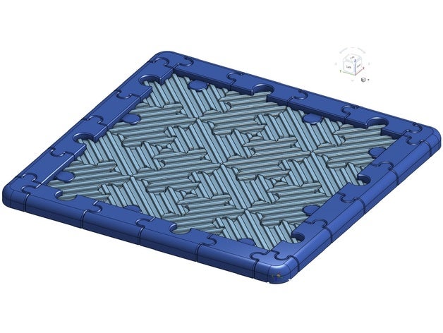 puzzle chess board 3D print model - Mito3D