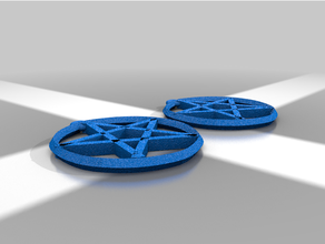 pentagrama brinco 3d print model - Mito3D